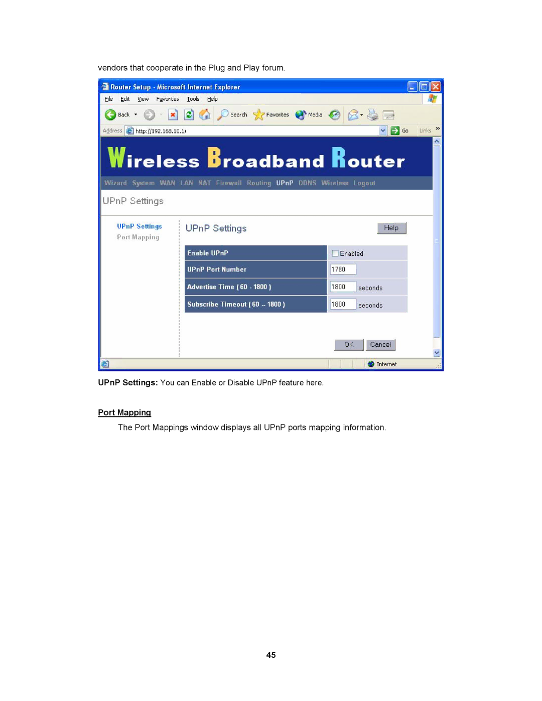 Advantek Networks AWR-854G user manual Vendors that cooperate in the Plug and Play forum 