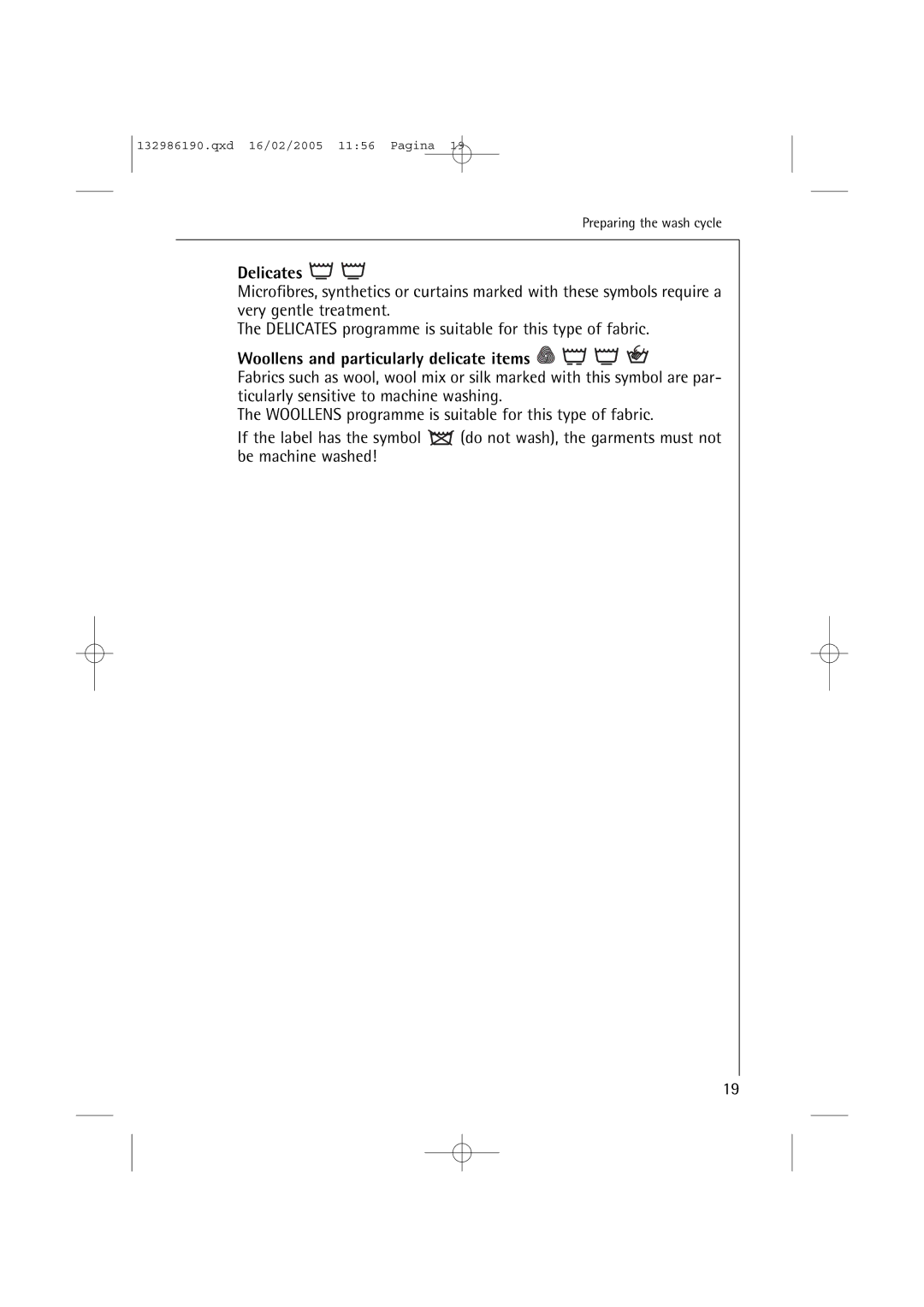 AEG 1246 EL, 1046 EL manual Delicates 