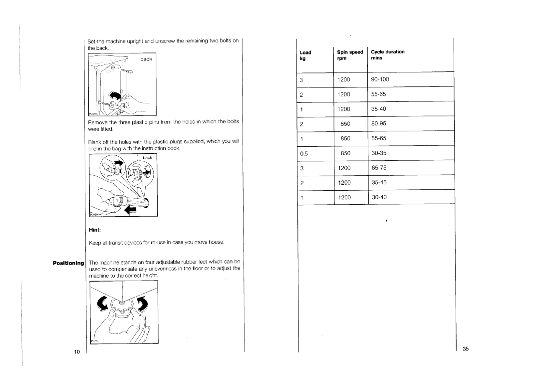 AEG 1263 manual 