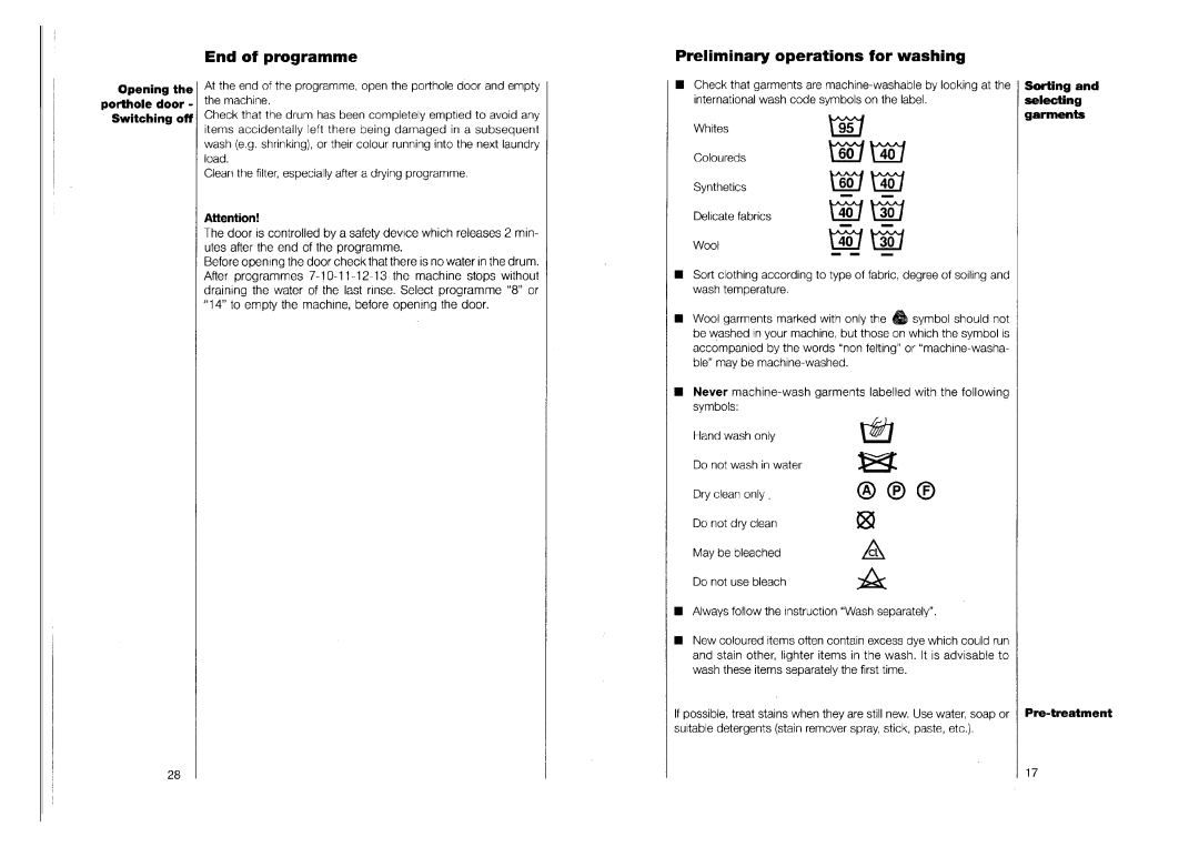 AEG 1263 manual 