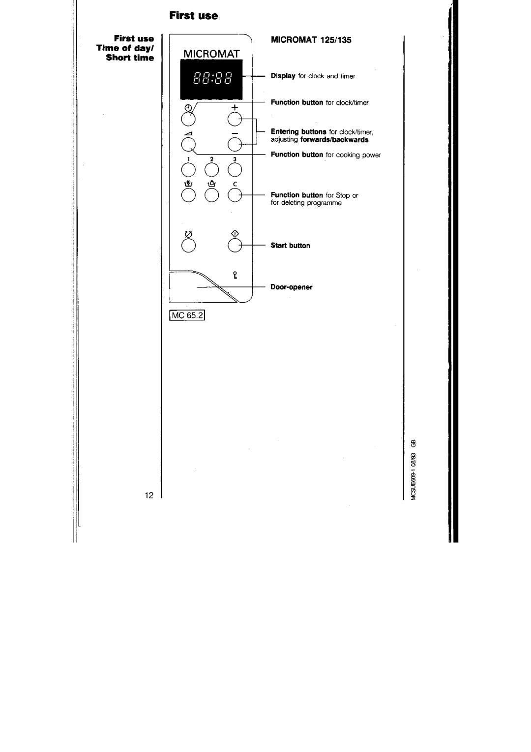 AEG 135, 125 manual 