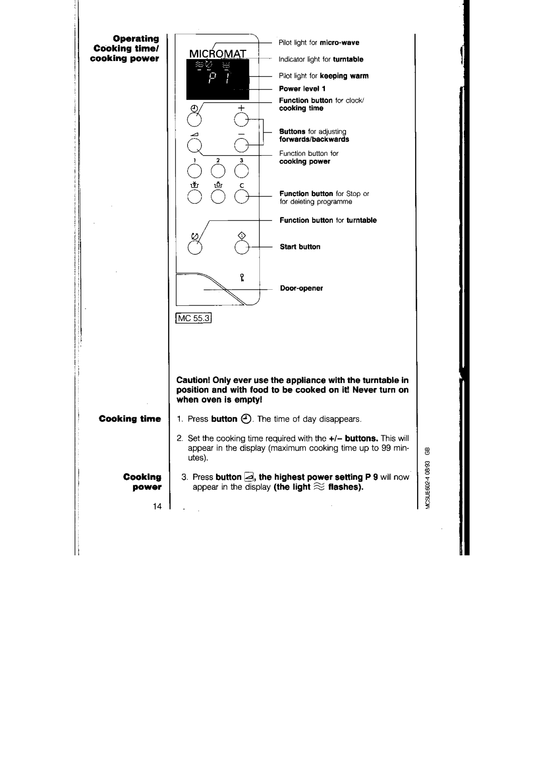 AEG 135, 125 manual 