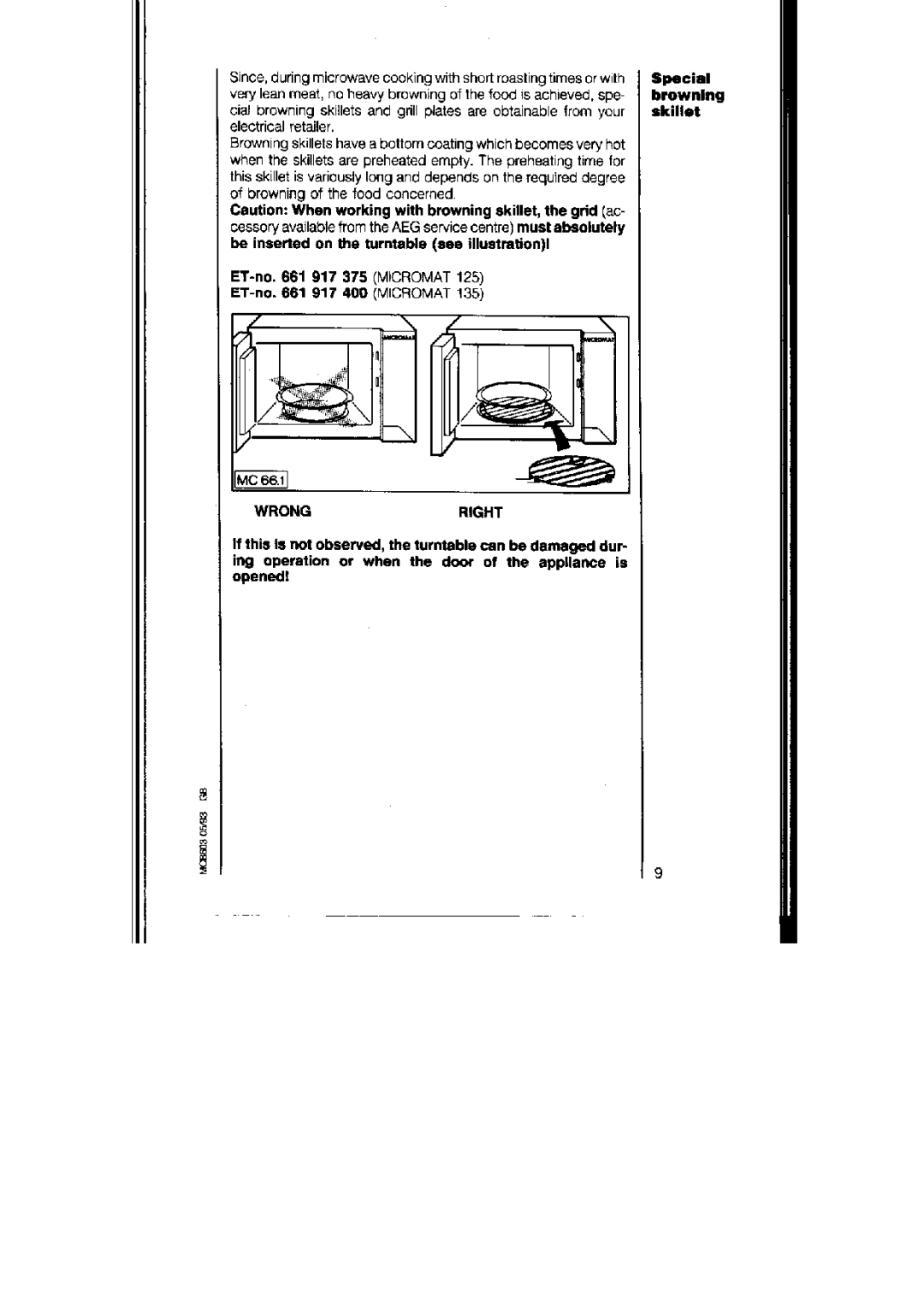 AEG 125, 135 manual 