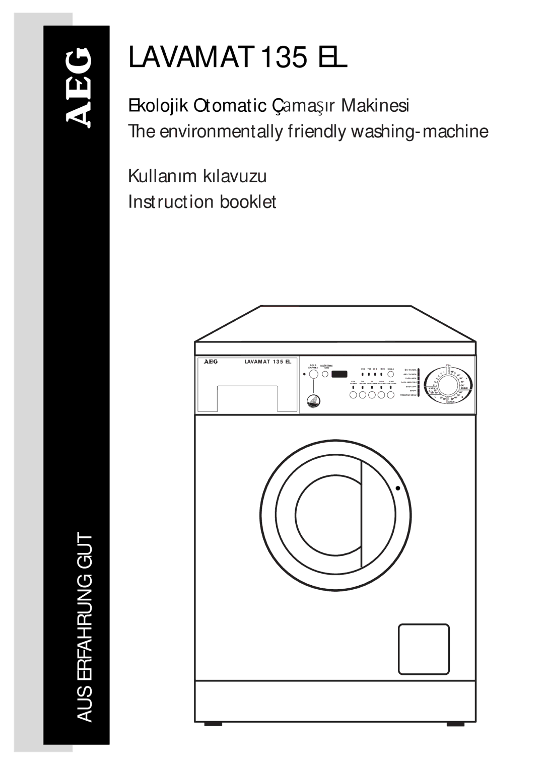 AEG manual Lavamat 135 EL 