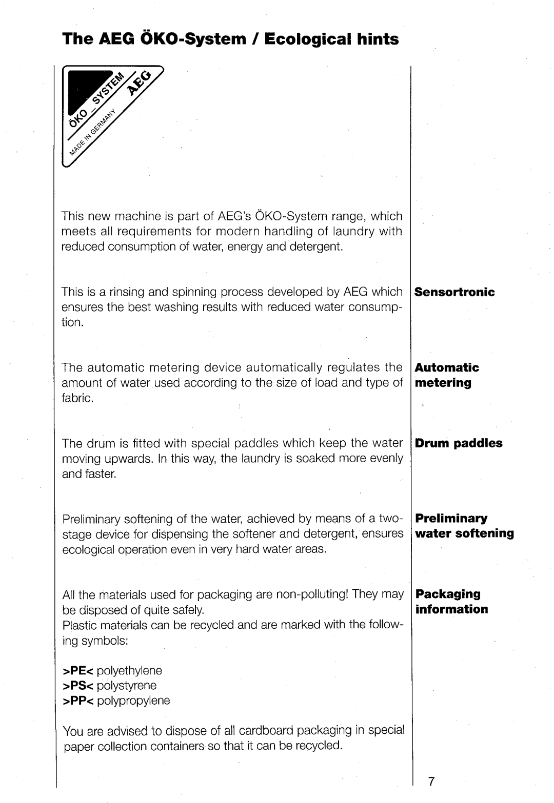 AEG 1480 manual 