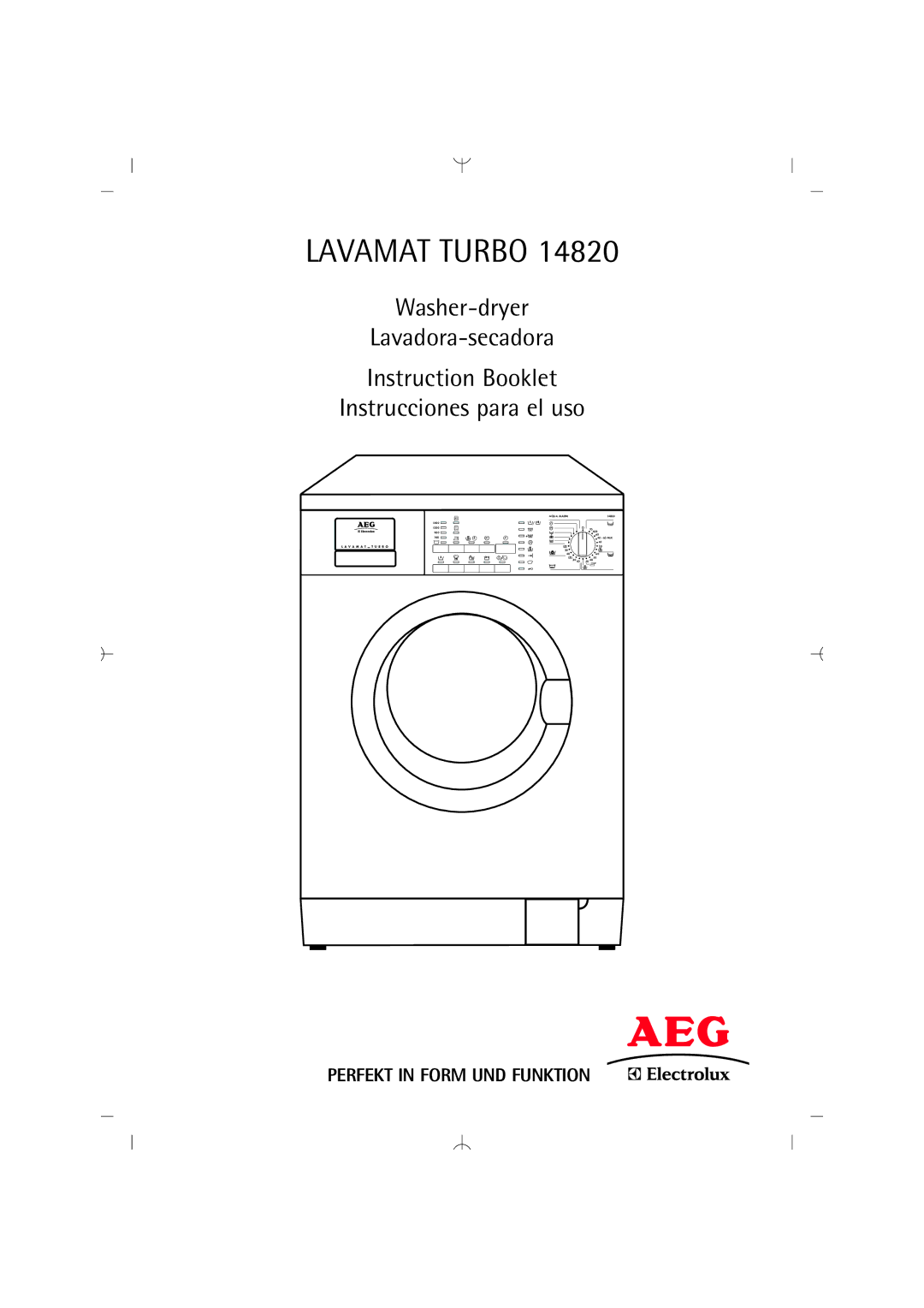 AEG 14820 manual Lavamat Turbo 