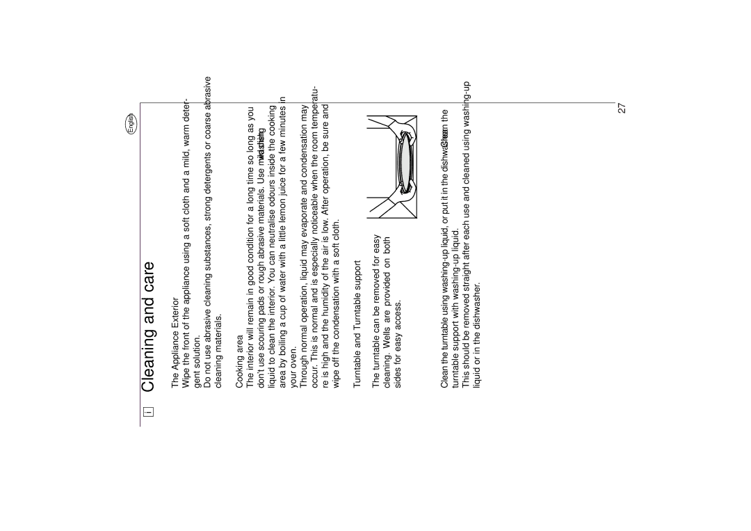 AEG 153 E manual Cleaning and care, Appliance Exterior 