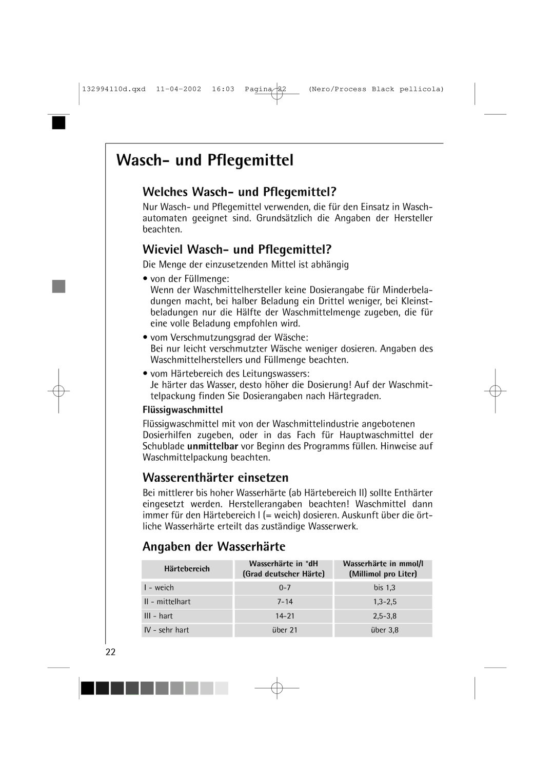 AEG 16810 manual Welches Wasch- und Pflegemittel?, Wieviel Wasch- und Pflegemittel?, Wasserenthärter einsetzen 