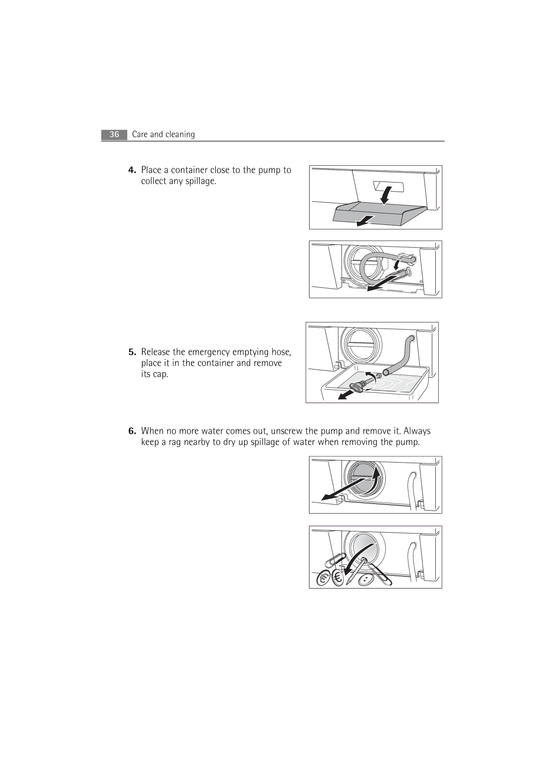 AEG 16850 user manual Care and cleaning 