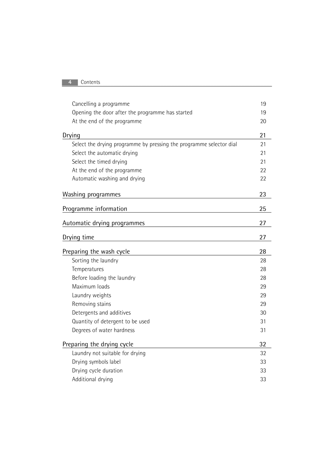 AEG 16850 user manual Drying 