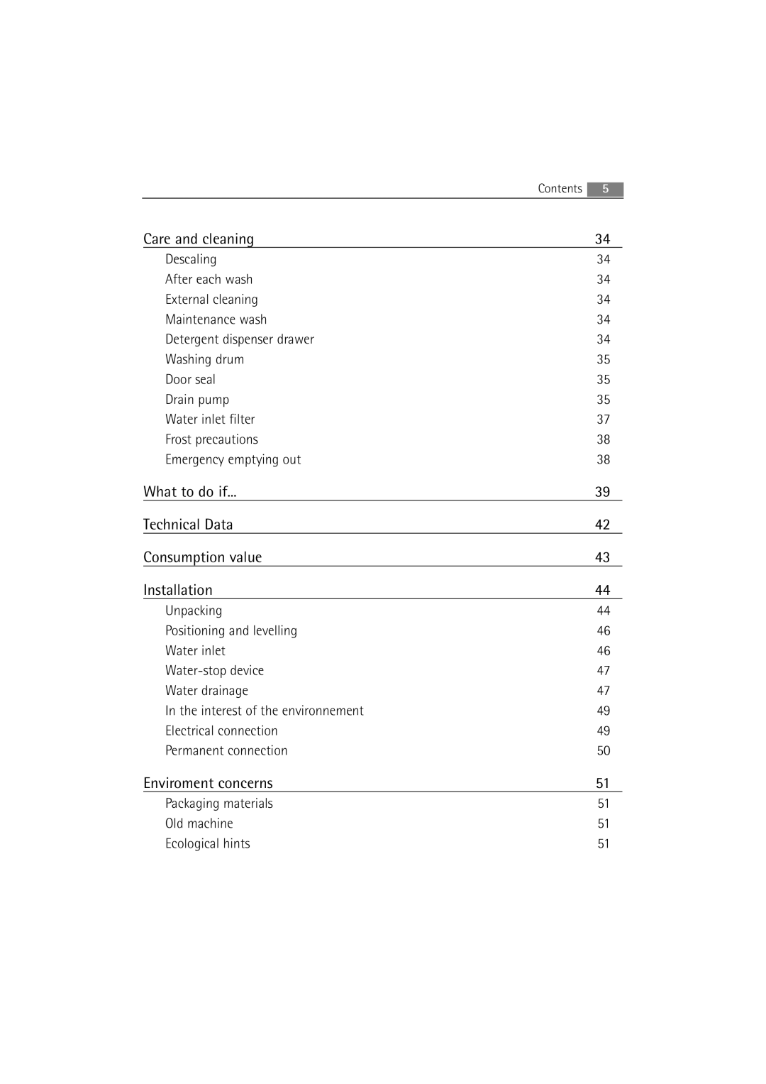 AEG 16850 user manual Enviroment concerns 