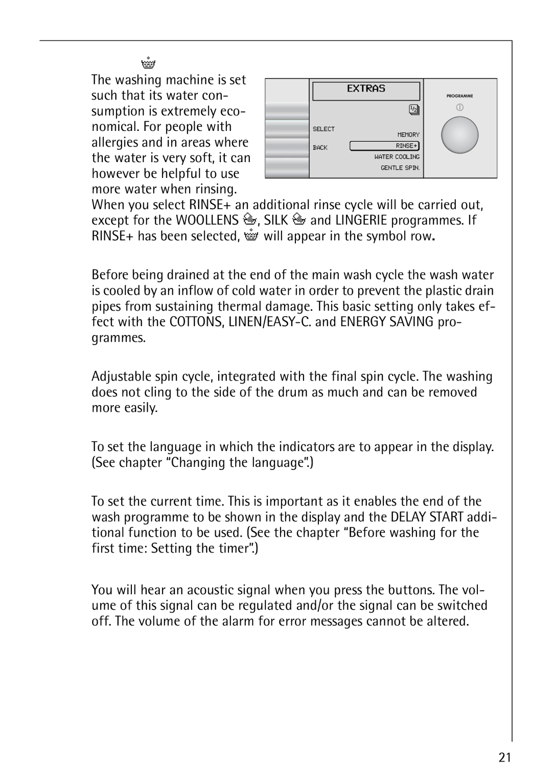 AEG 1850 manual However be helpful to use, More water when rinsing 