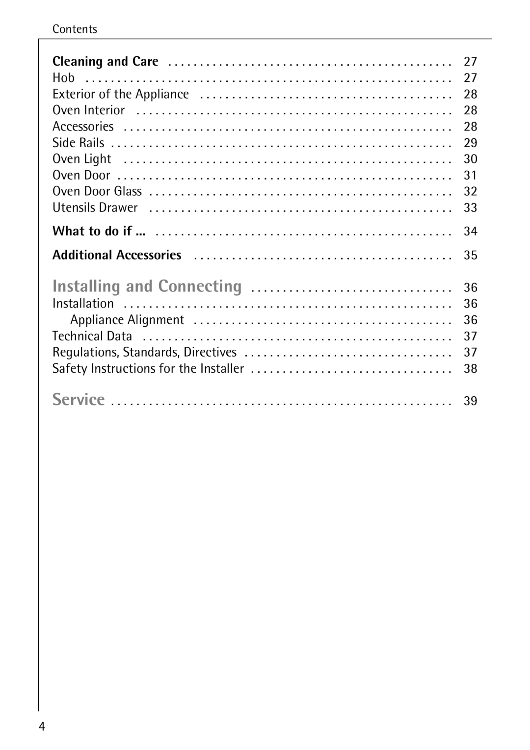 AEG 2003 F operating instructions What to do if 