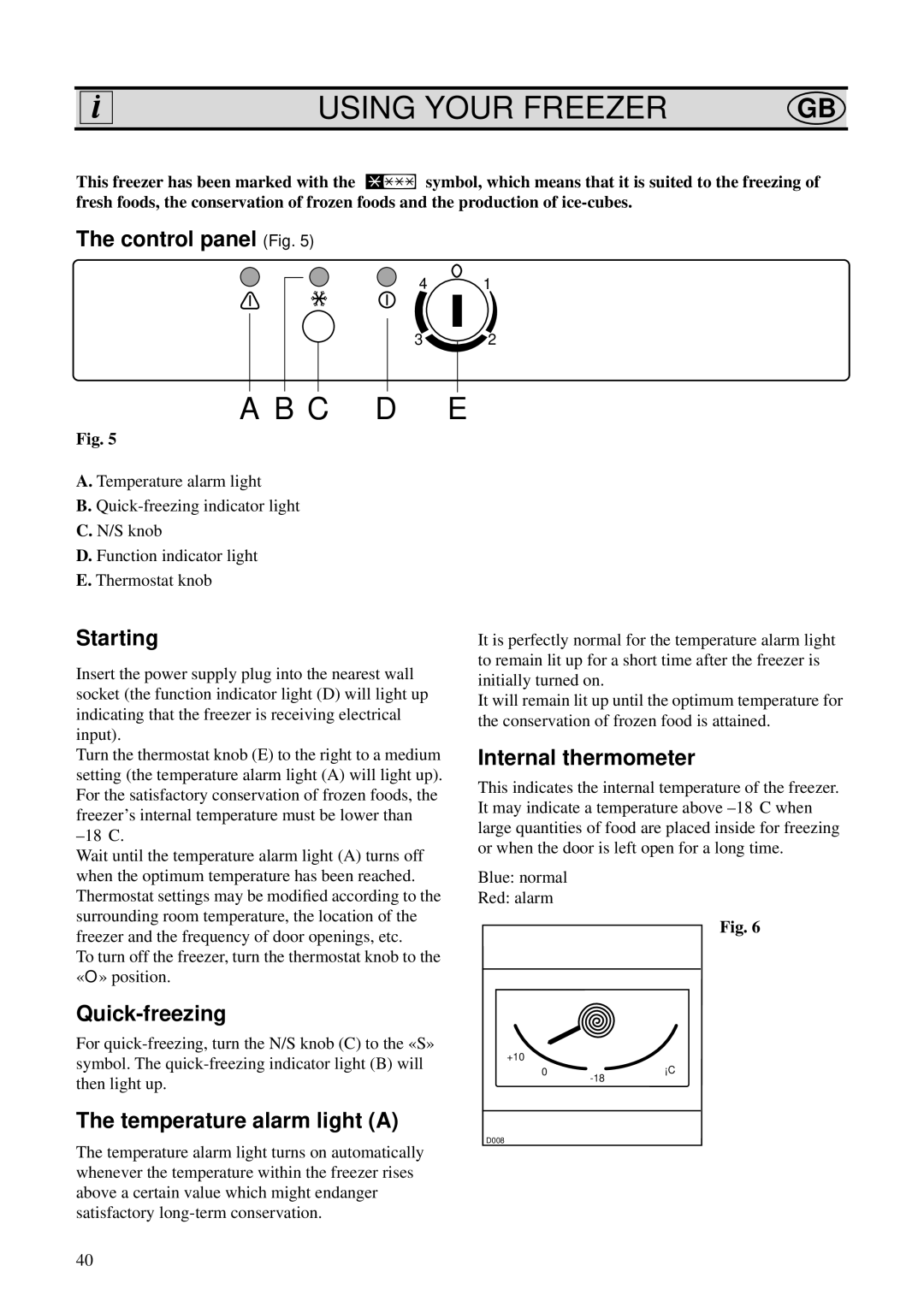 AEG 2073-4 GS, 204-4 GS manual Using Your Freezer 