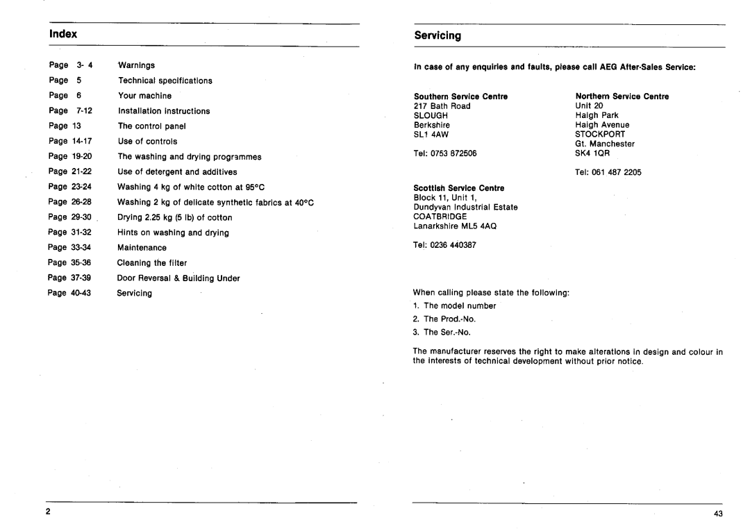 AEG 2200 I W-D manual 