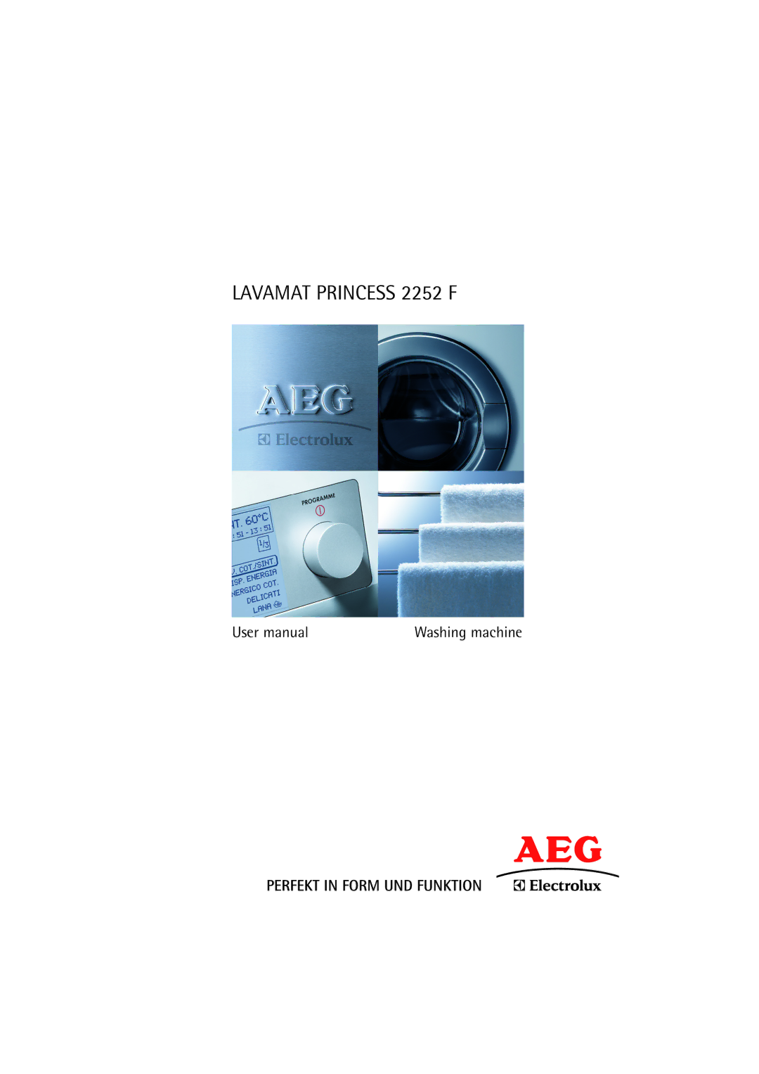 AEG user manual Lavamat Princess 2252 F 