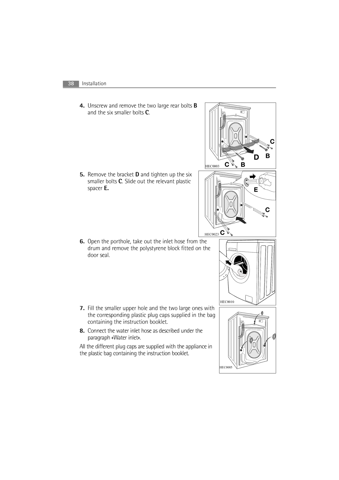 AEG 2252 F user manual HEC0003 HEC0023 C 