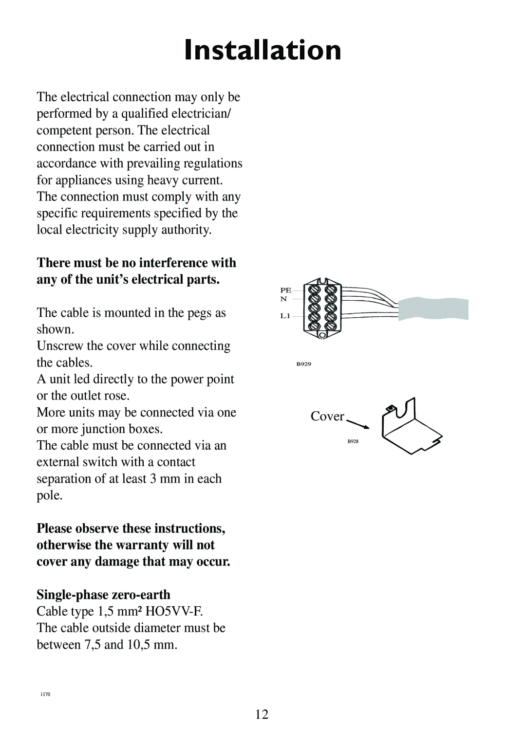 AEG 231GR-M RU 949600674 manual Installation 