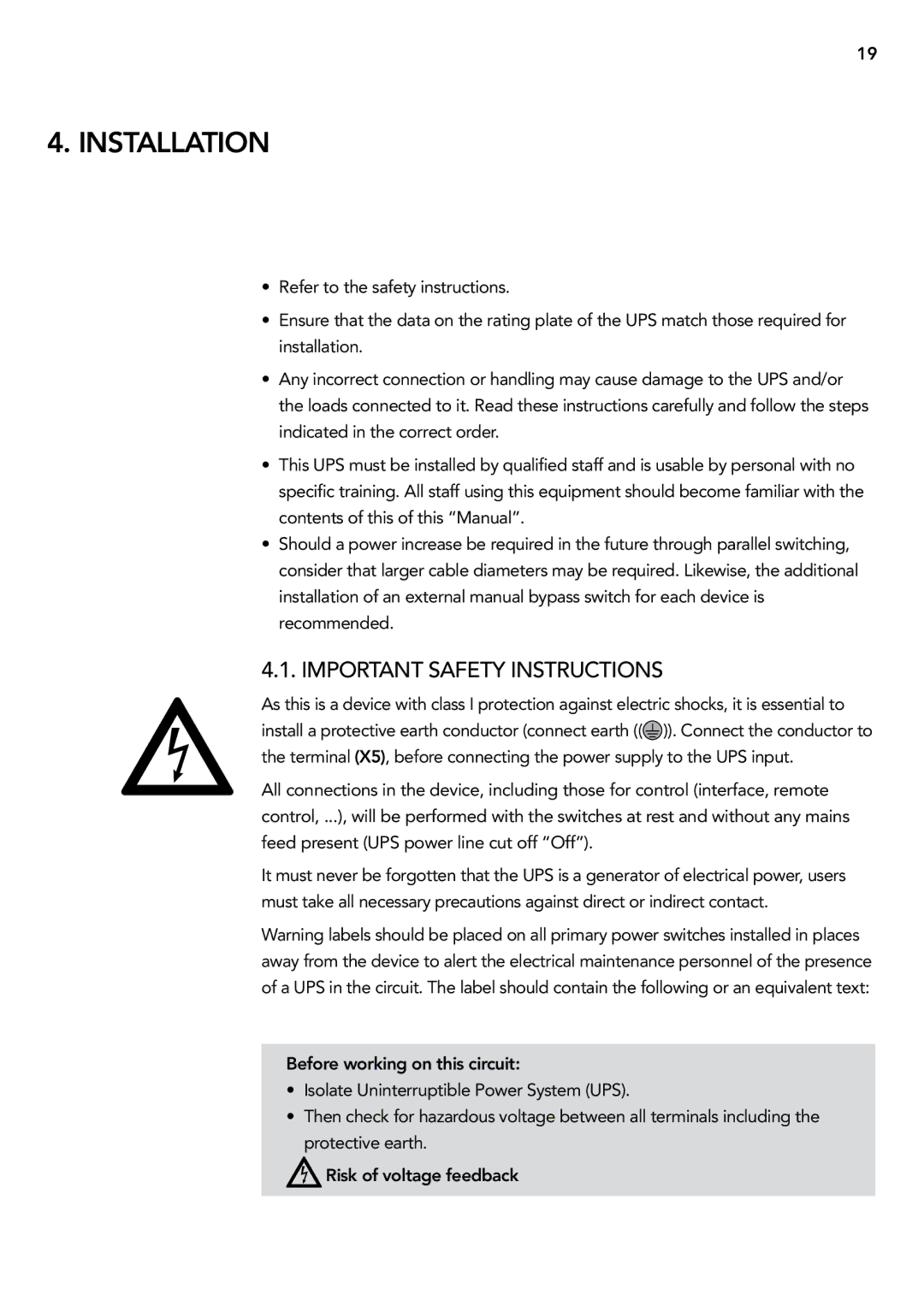 AEG 2.33 2 user manual Installation, Important safety instructions 