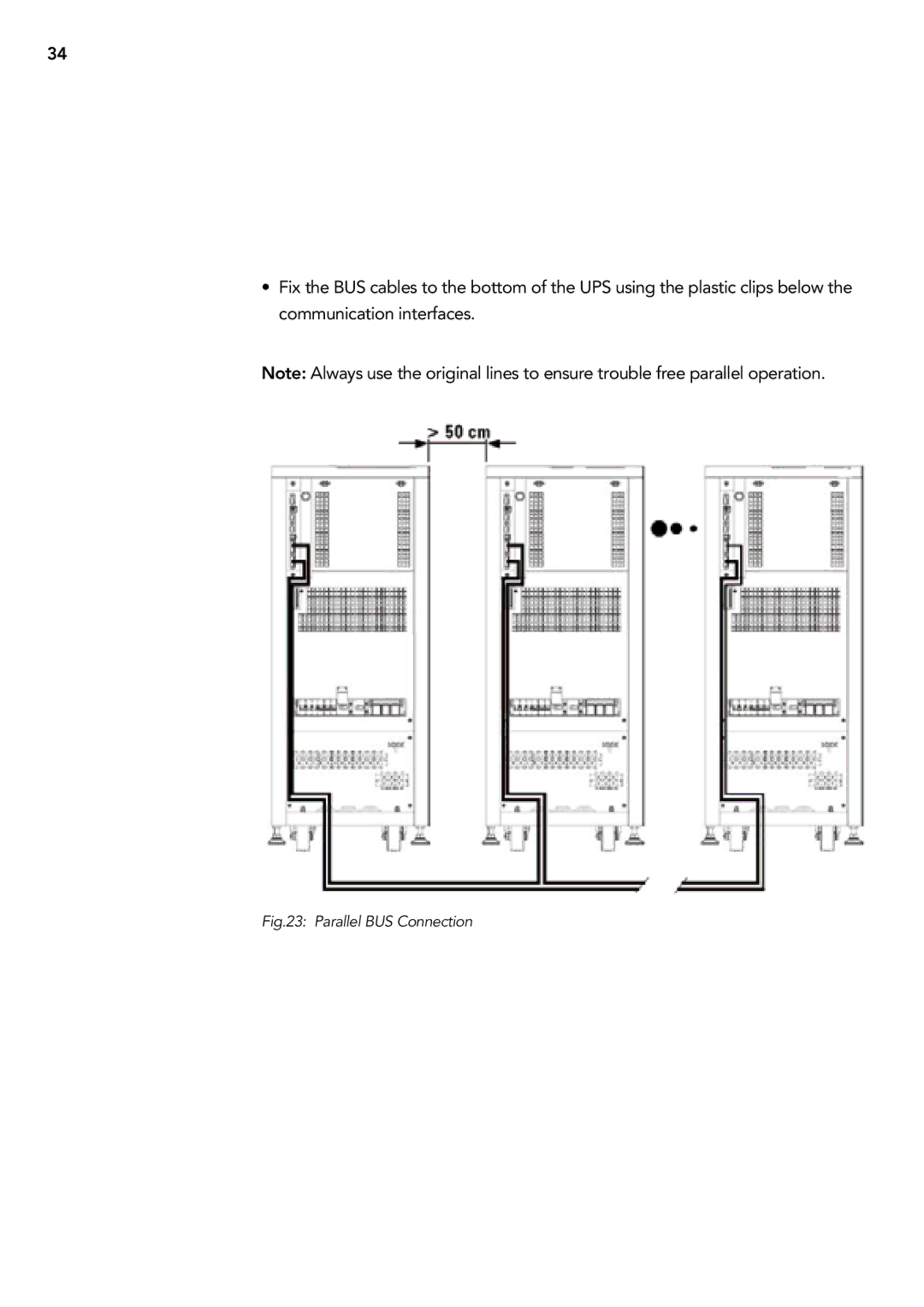 AEG 2.33 2 user manual Parallel BUS Connection 