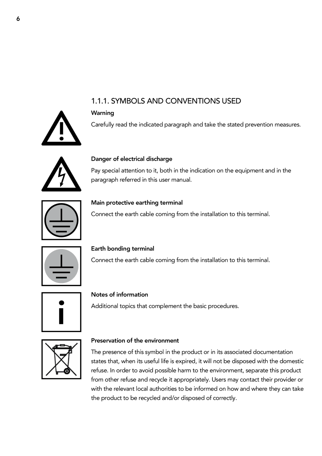 AEG 2.33 2 user manual Symbols and conventions used 