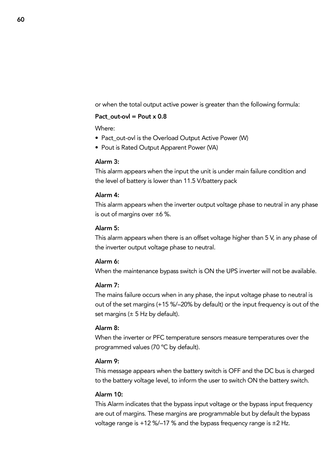 AEG 2.33 2 user manual Alarm 