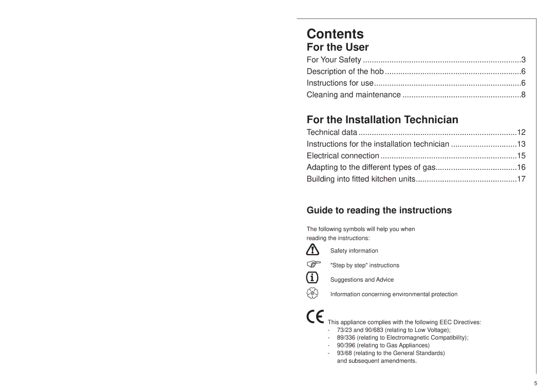 AEG 25742 GM installation instructions Contents 