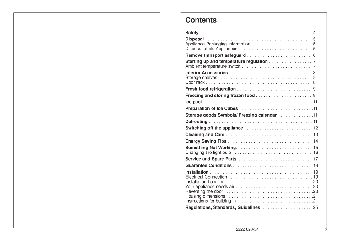 AEG 2842-6 I installation instructions Contents 