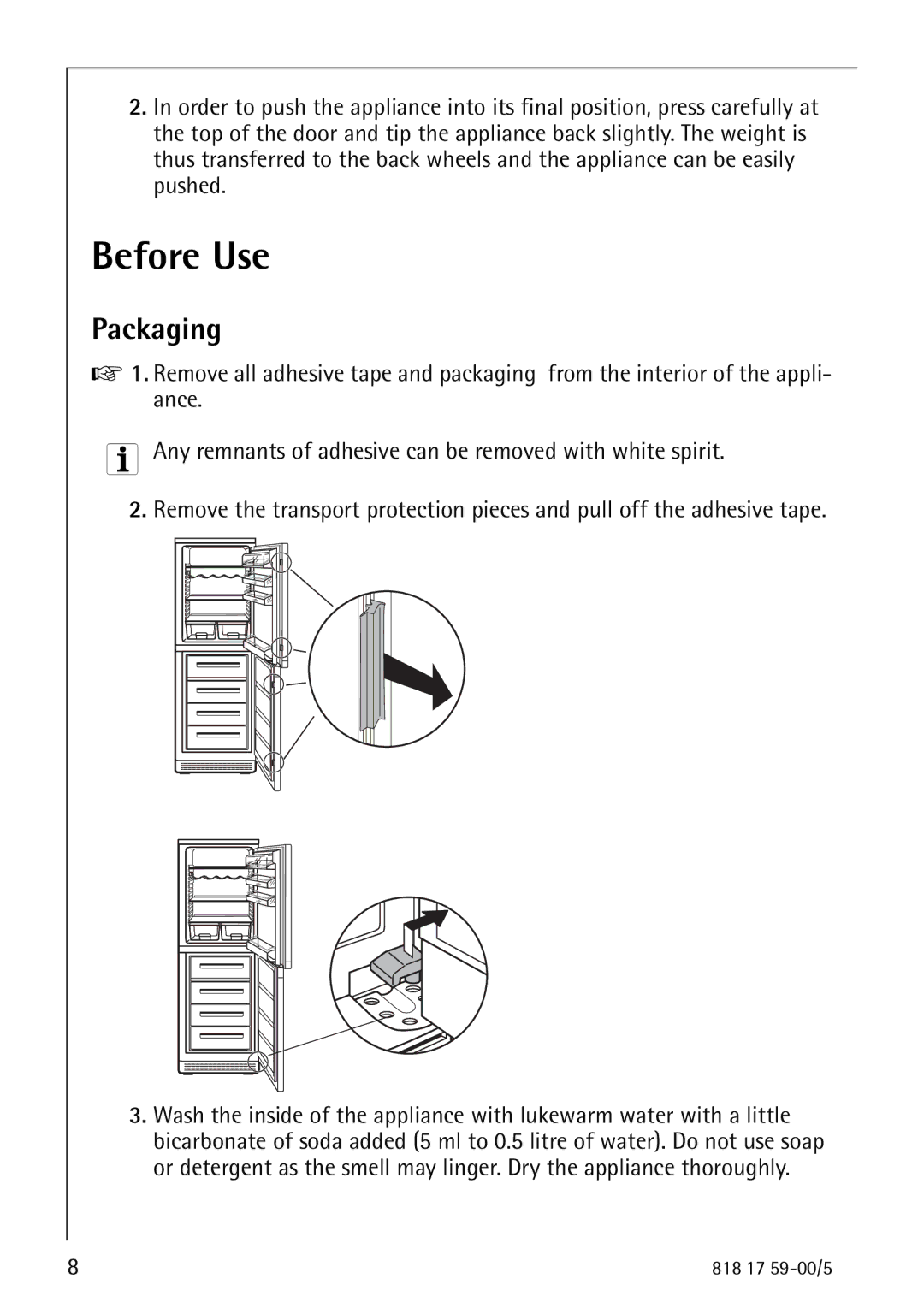 AEG 3150-7 KG manual Before Use 