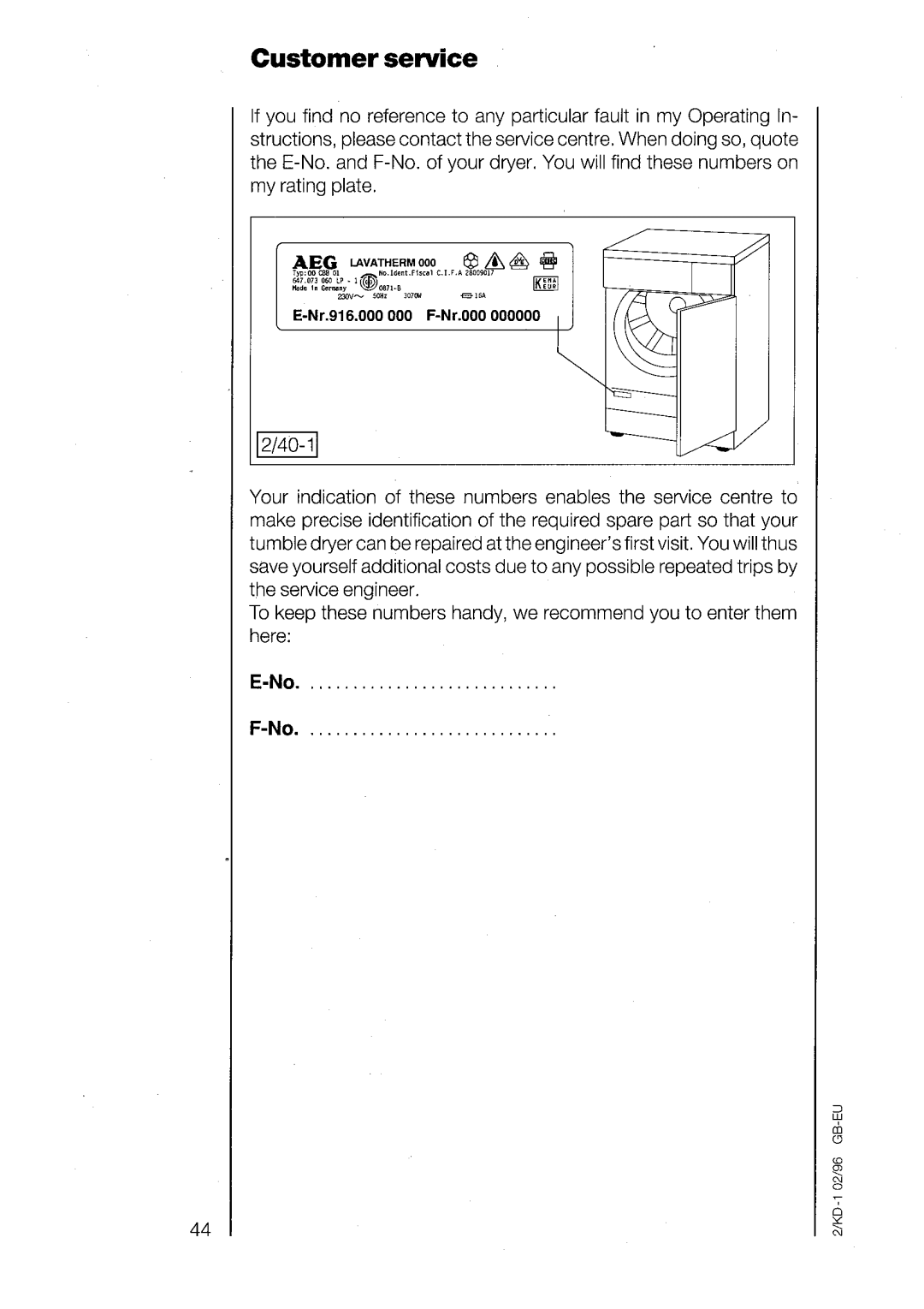 AEG 3200 manual 