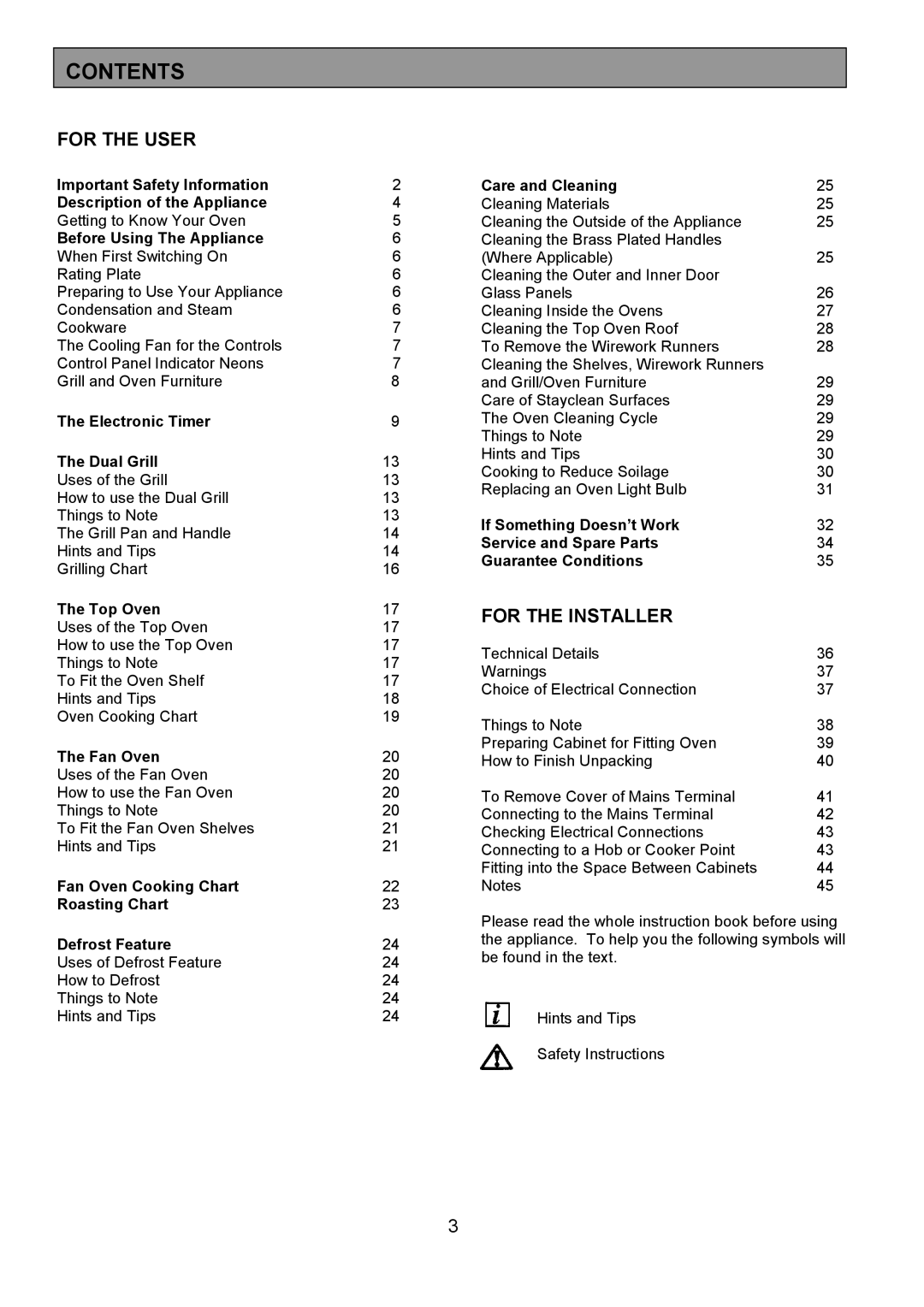 AEG 3210 BU installation instructions Contents 