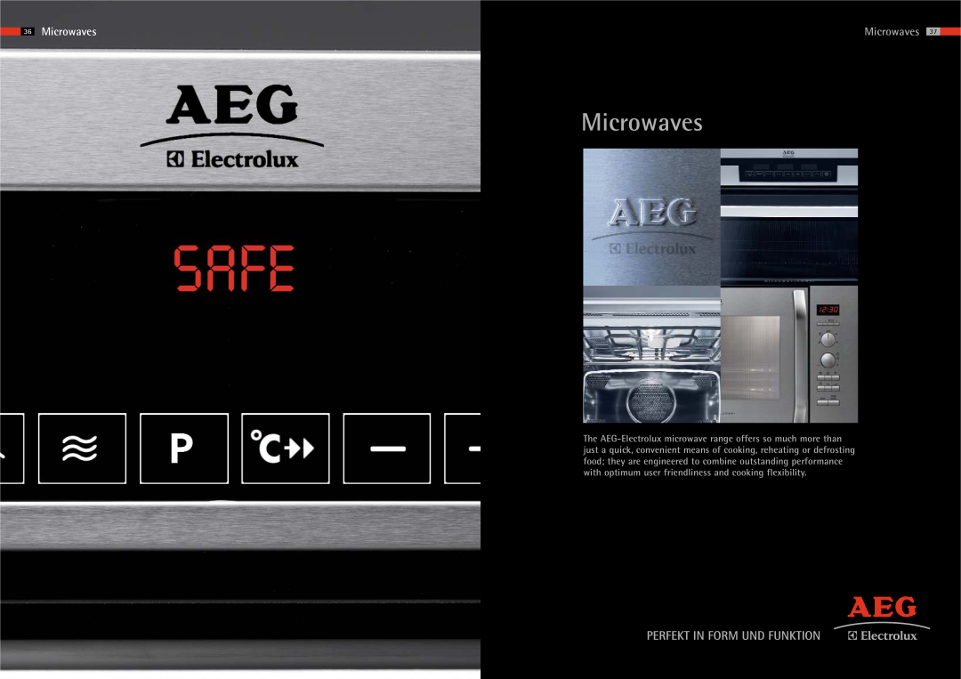 AEG 37 manual Microwaves 