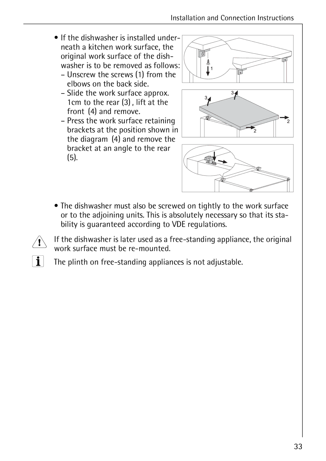 AEG 3A manual Unscrew the screws 1 from the elbows on the back side 