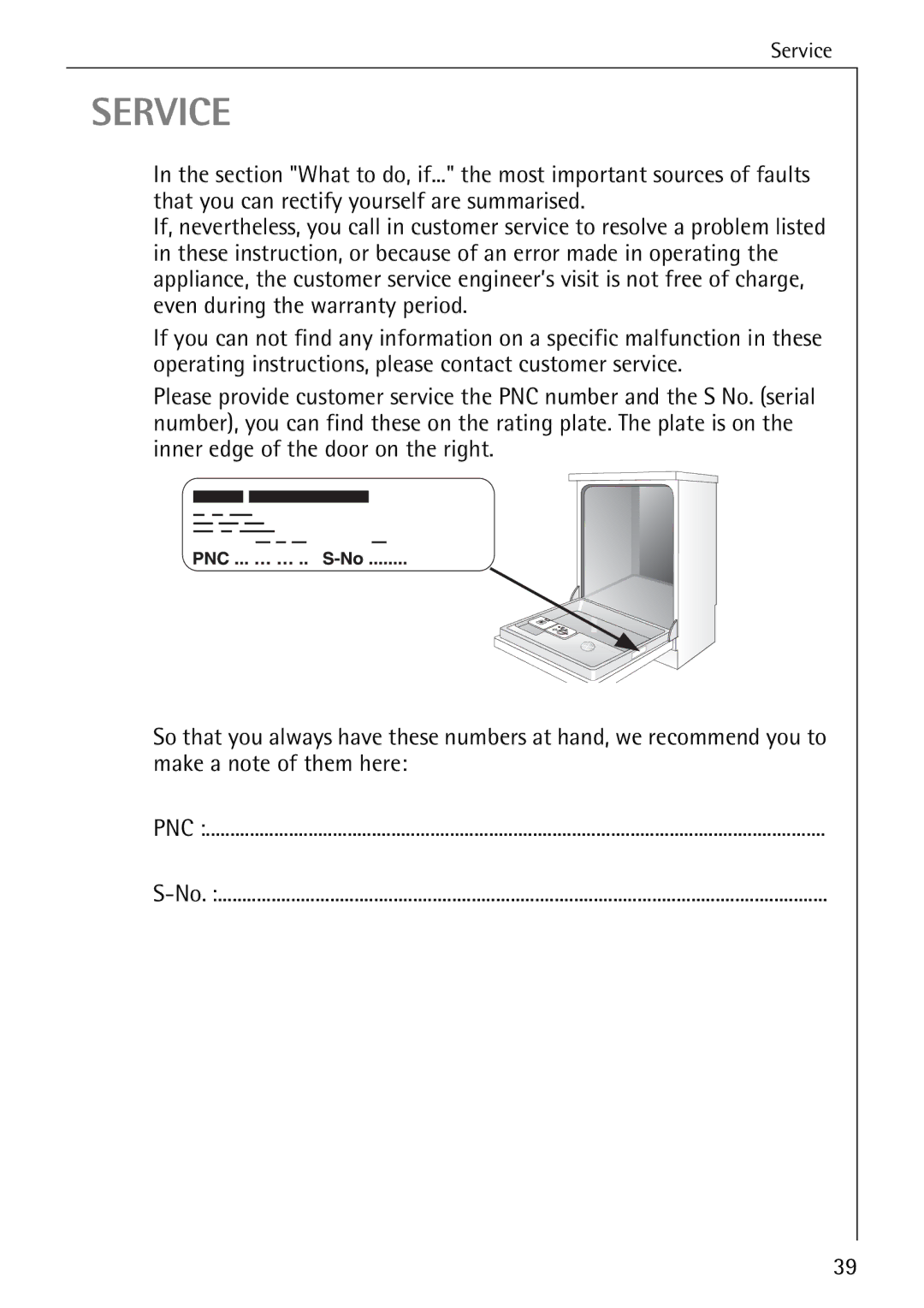 AEG 40360 I manual Service 