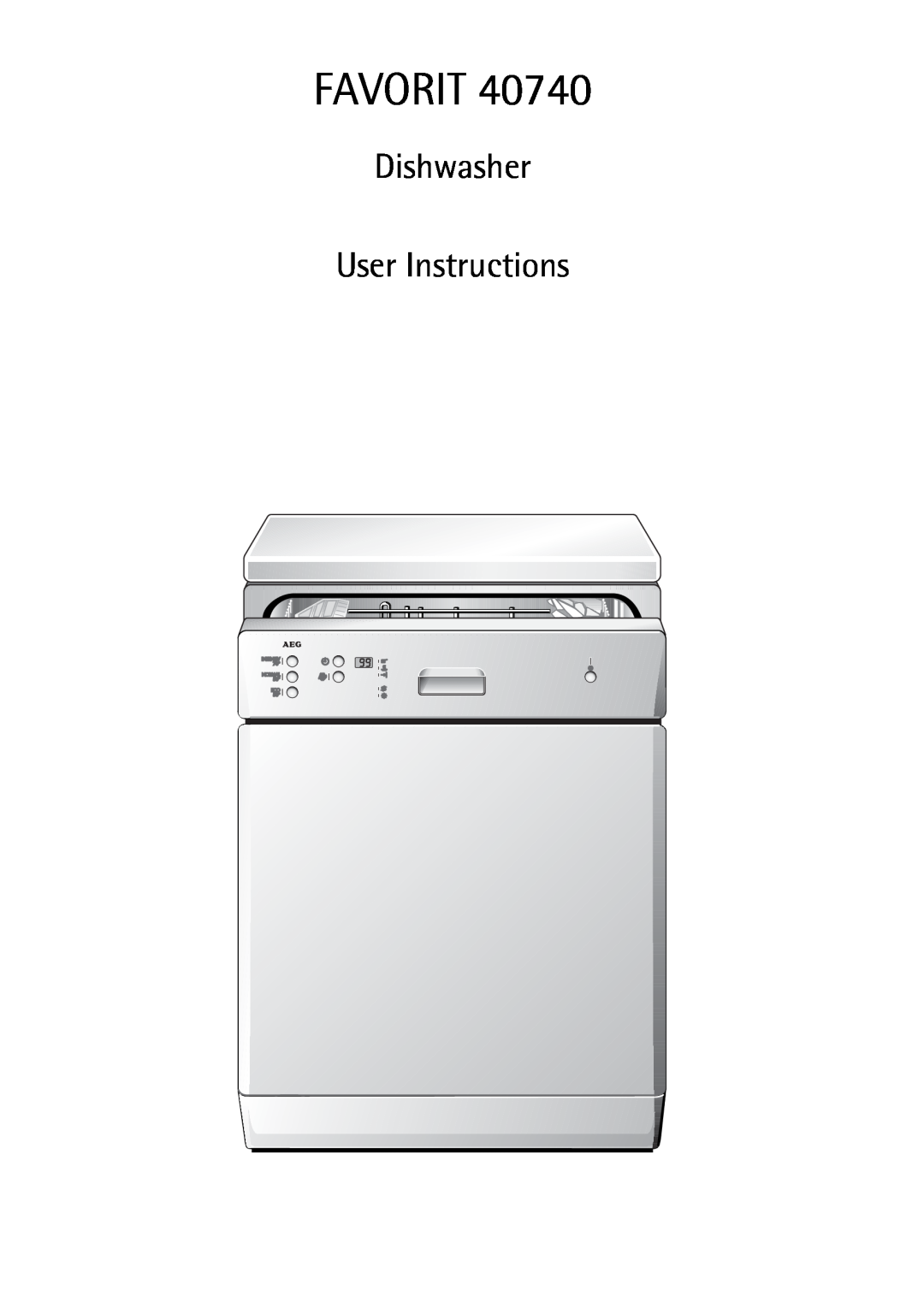 AEG 40740 manual Favorit, Dishwasher User Instructions 