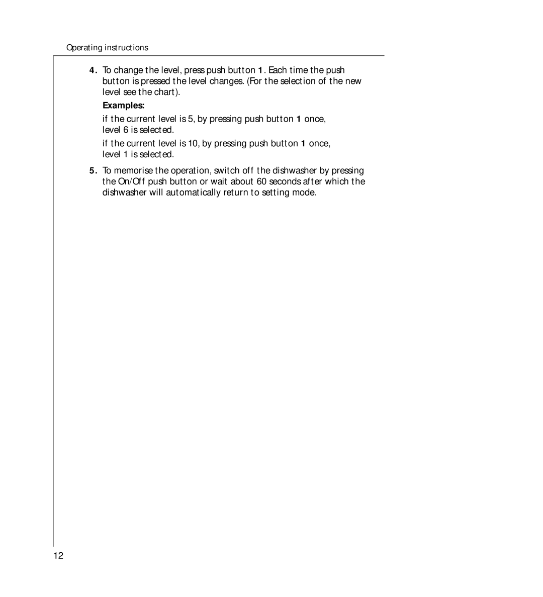 AEG 44060 VIL manual Examples 