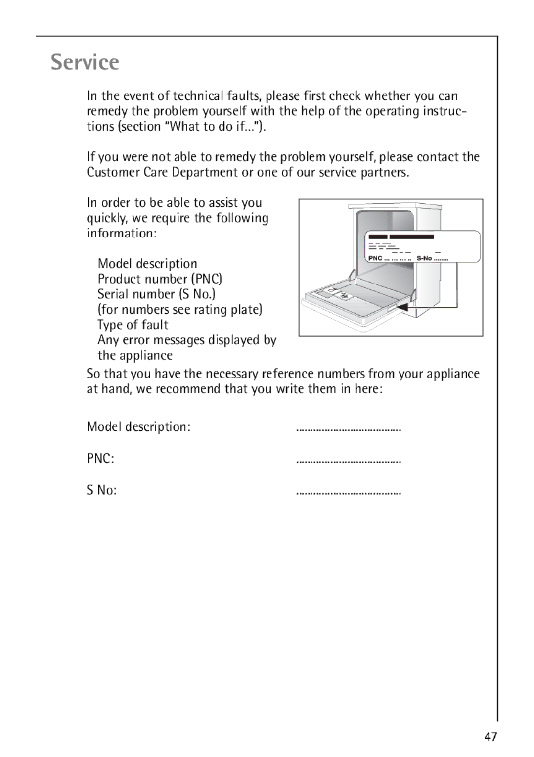 AEG 44080 I manual Service 