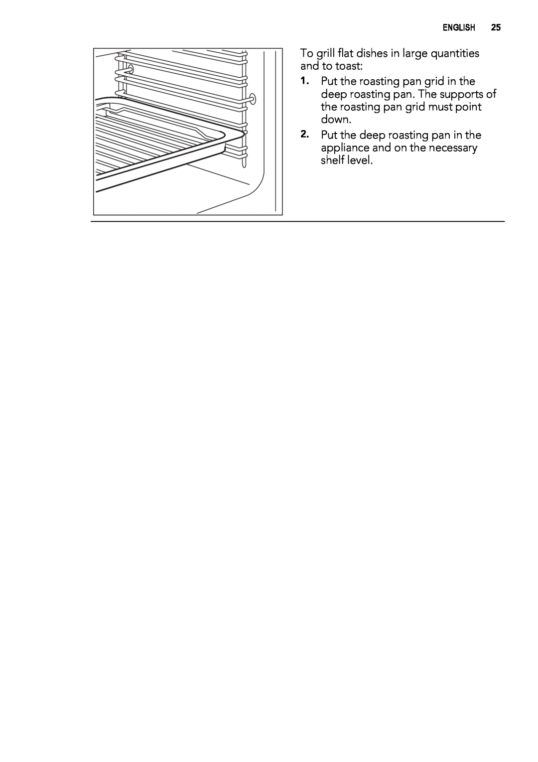 AEG 49332I-MN user manual To grill flat dishes in large quantities and to toast 