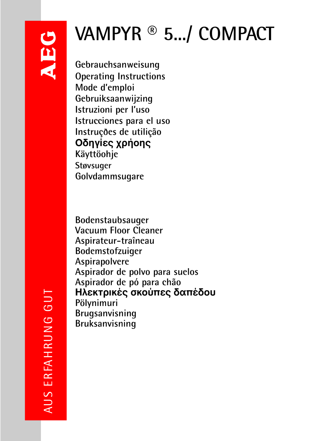 AEG operating instructions Vampyr 5.../ Compact 