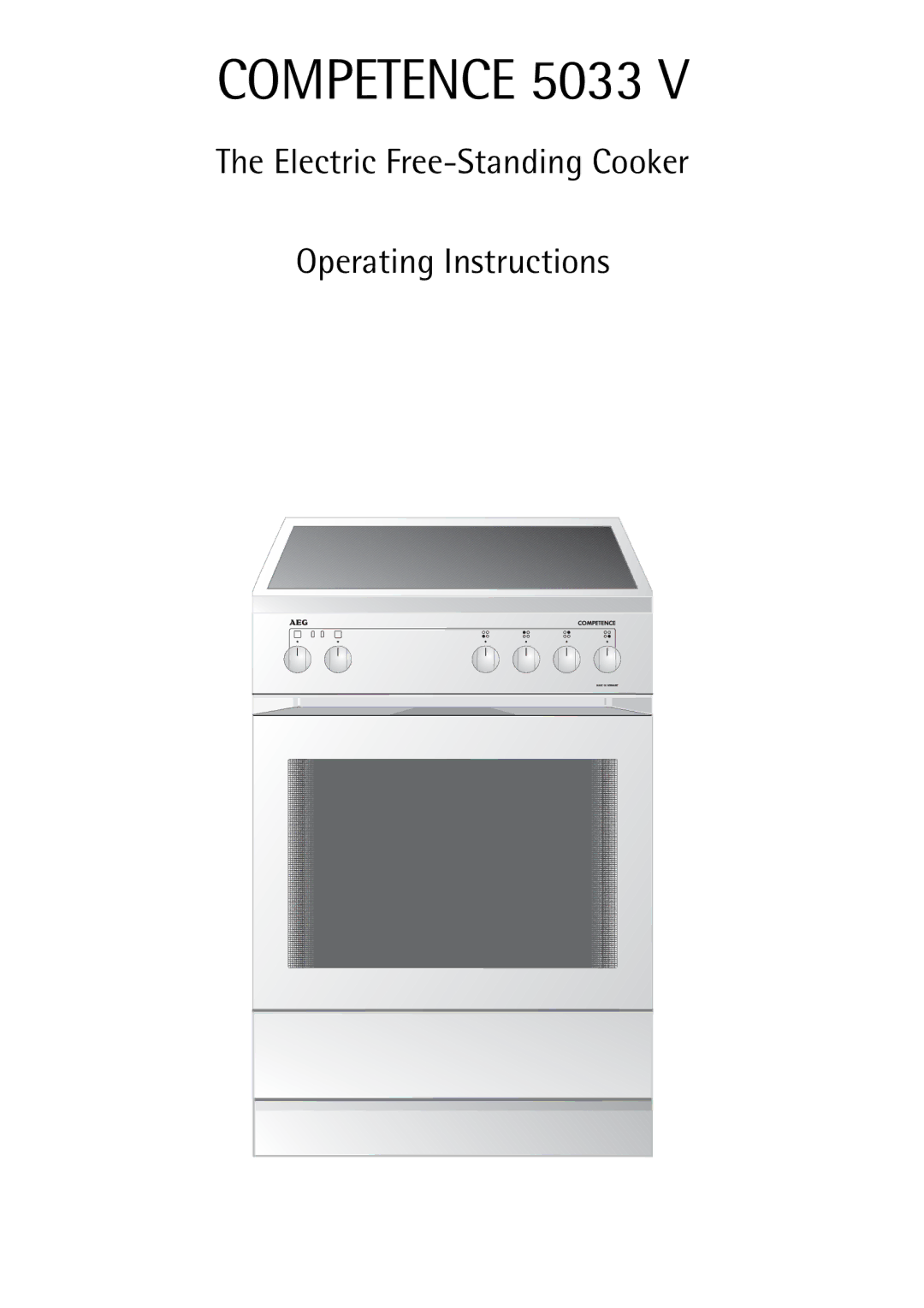 AEG 5033 V operating instructions Competence 5033 