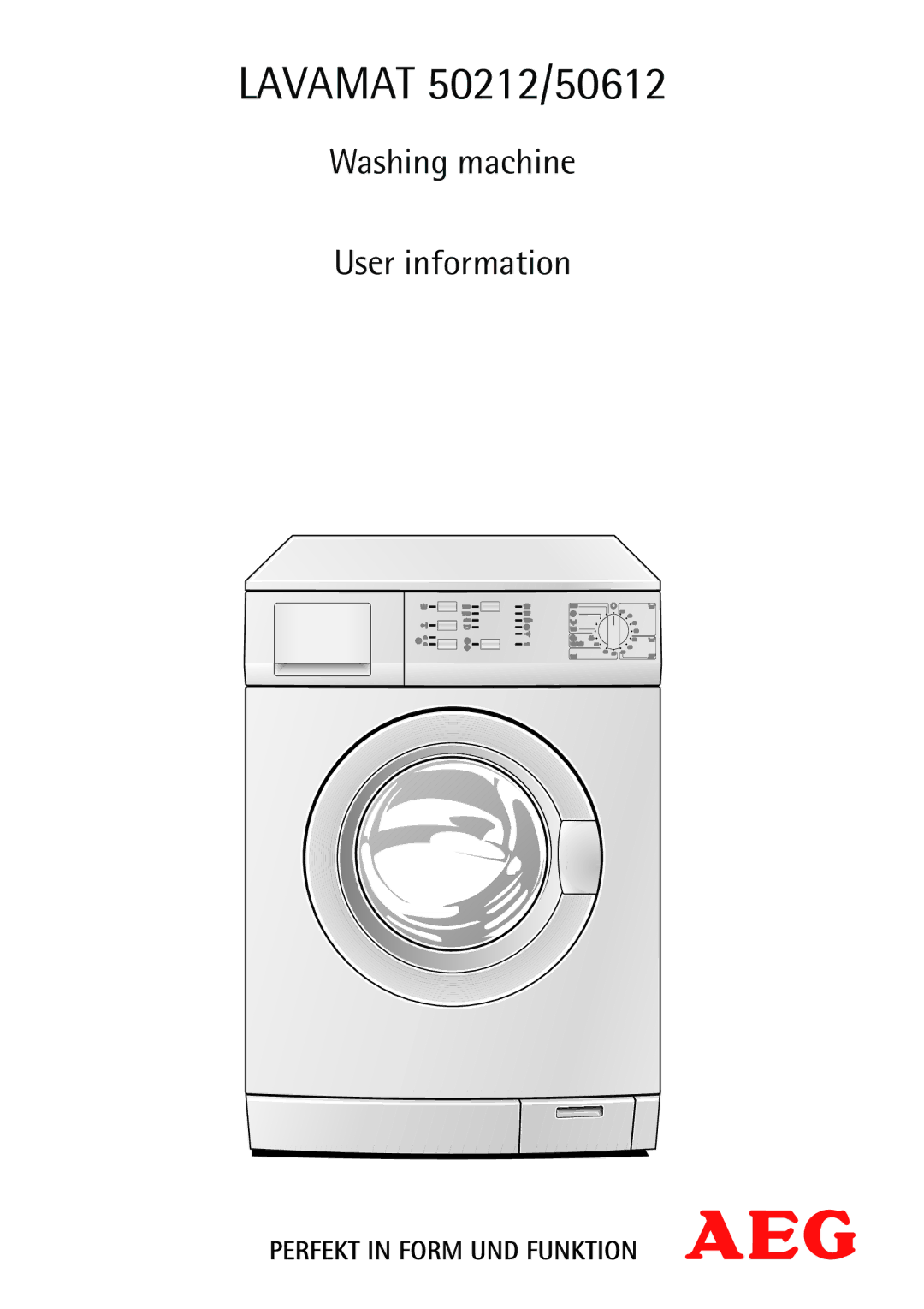 AEG manual Lavamat 50212/50612 