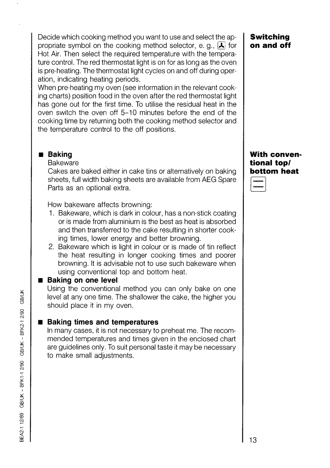 AEG 520B manual 