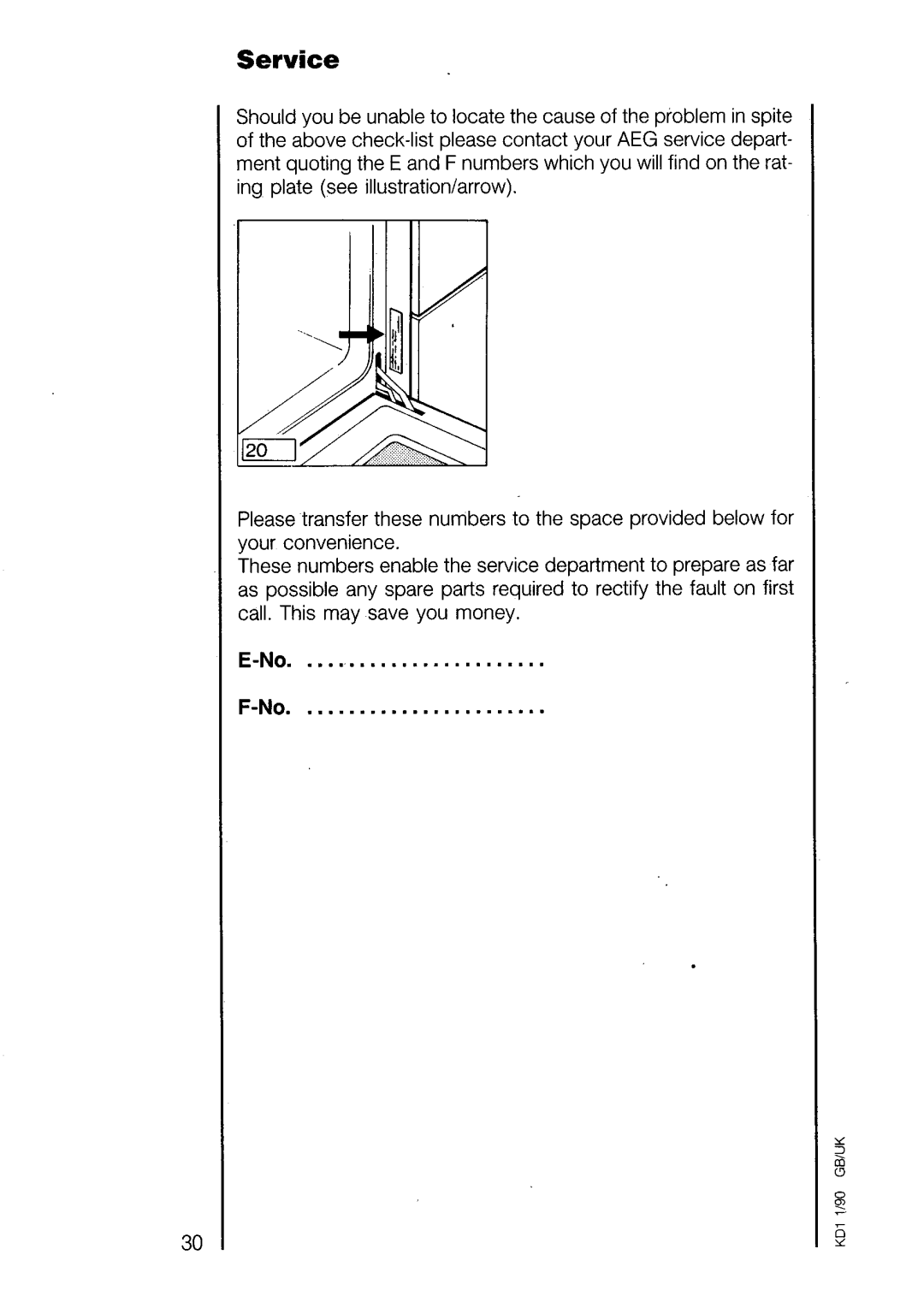 AEG 520B manual 