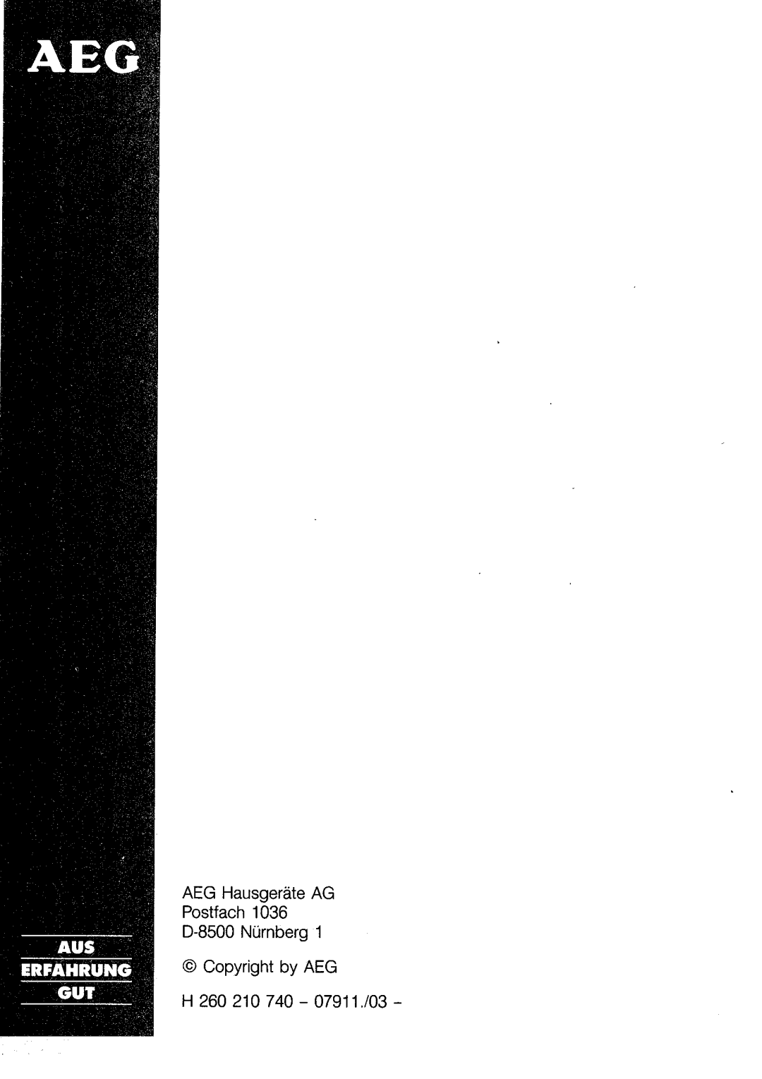 AEG 520B manual 