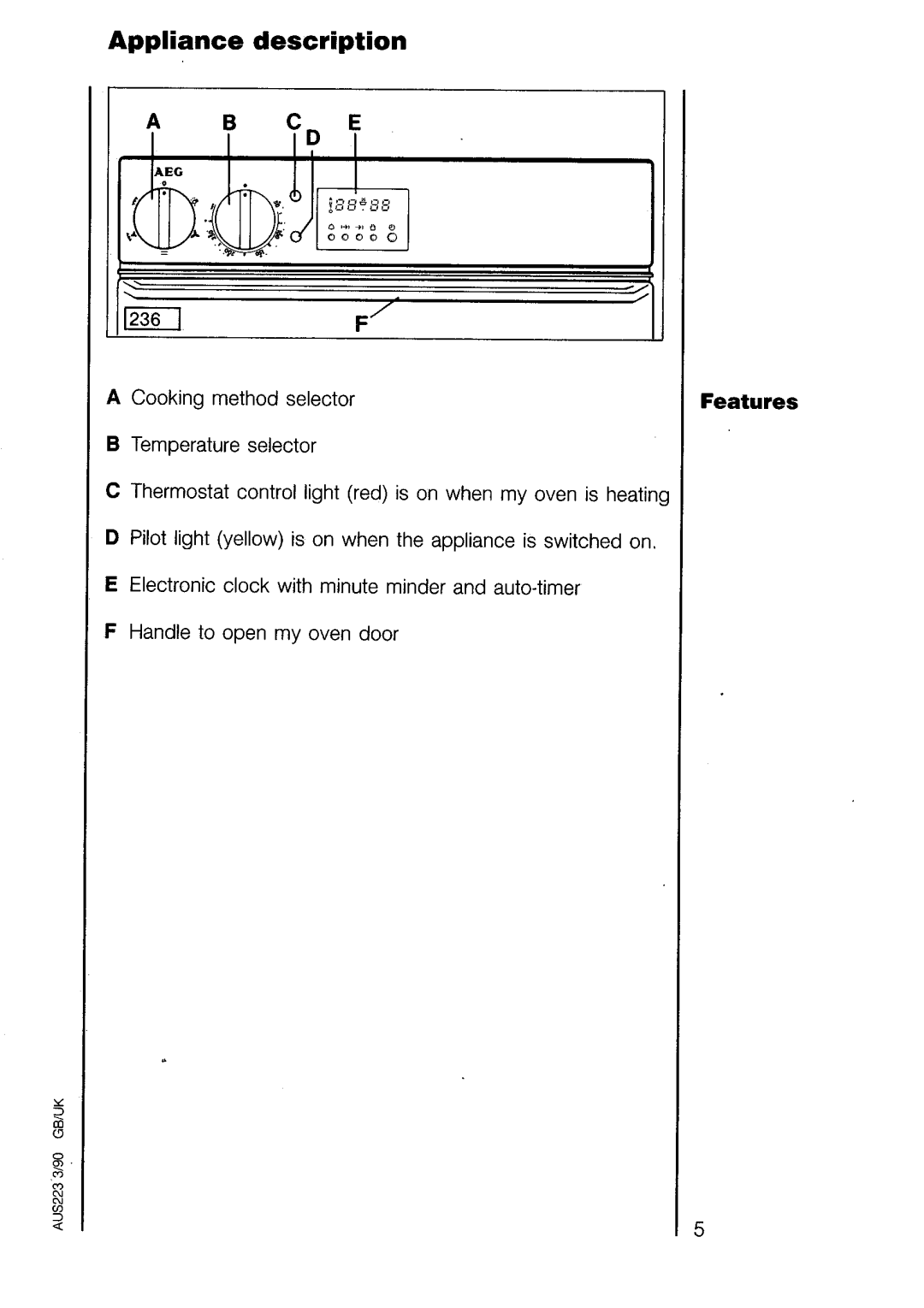 AEG 520B manual 