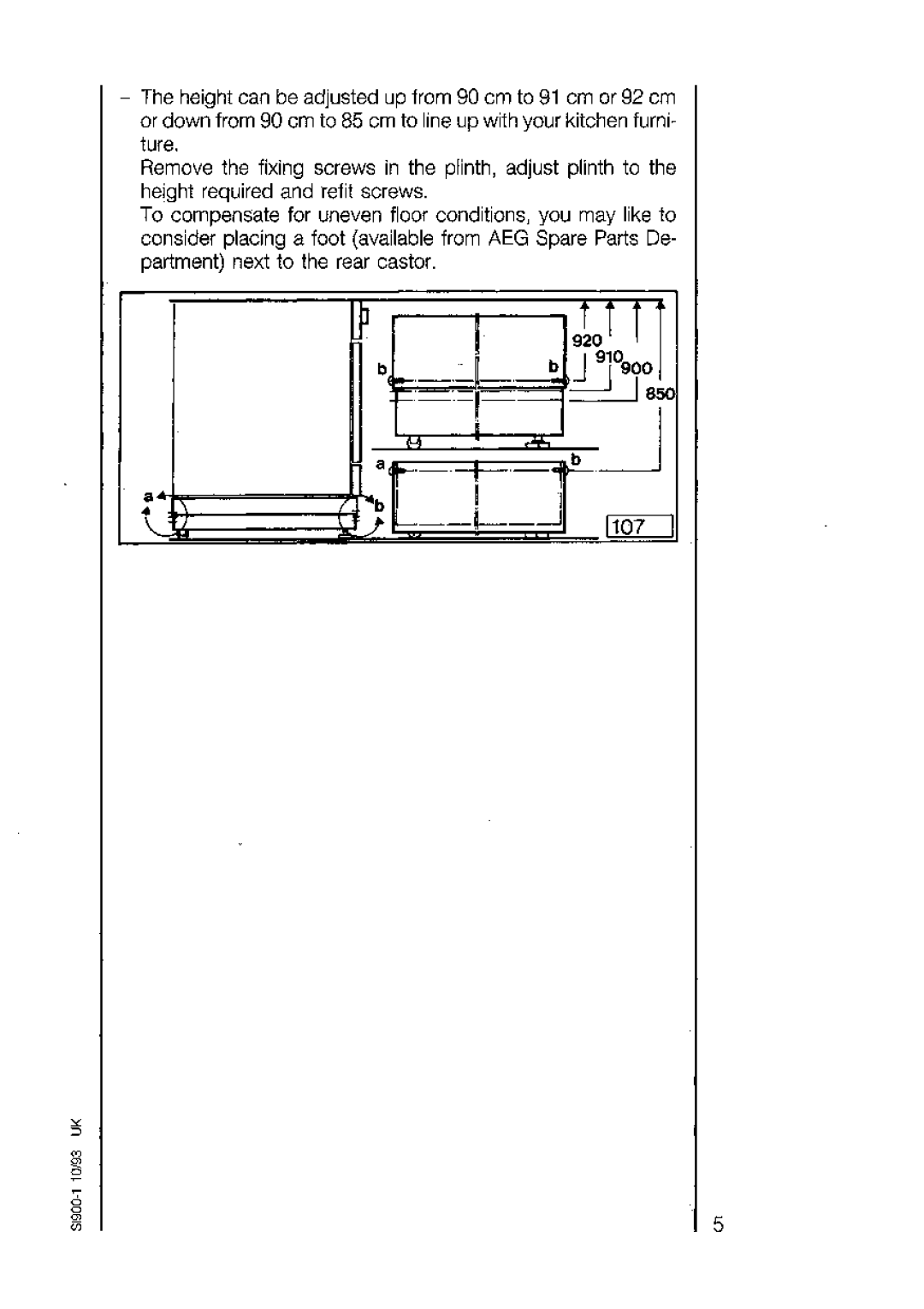 AEG 5210V manual 