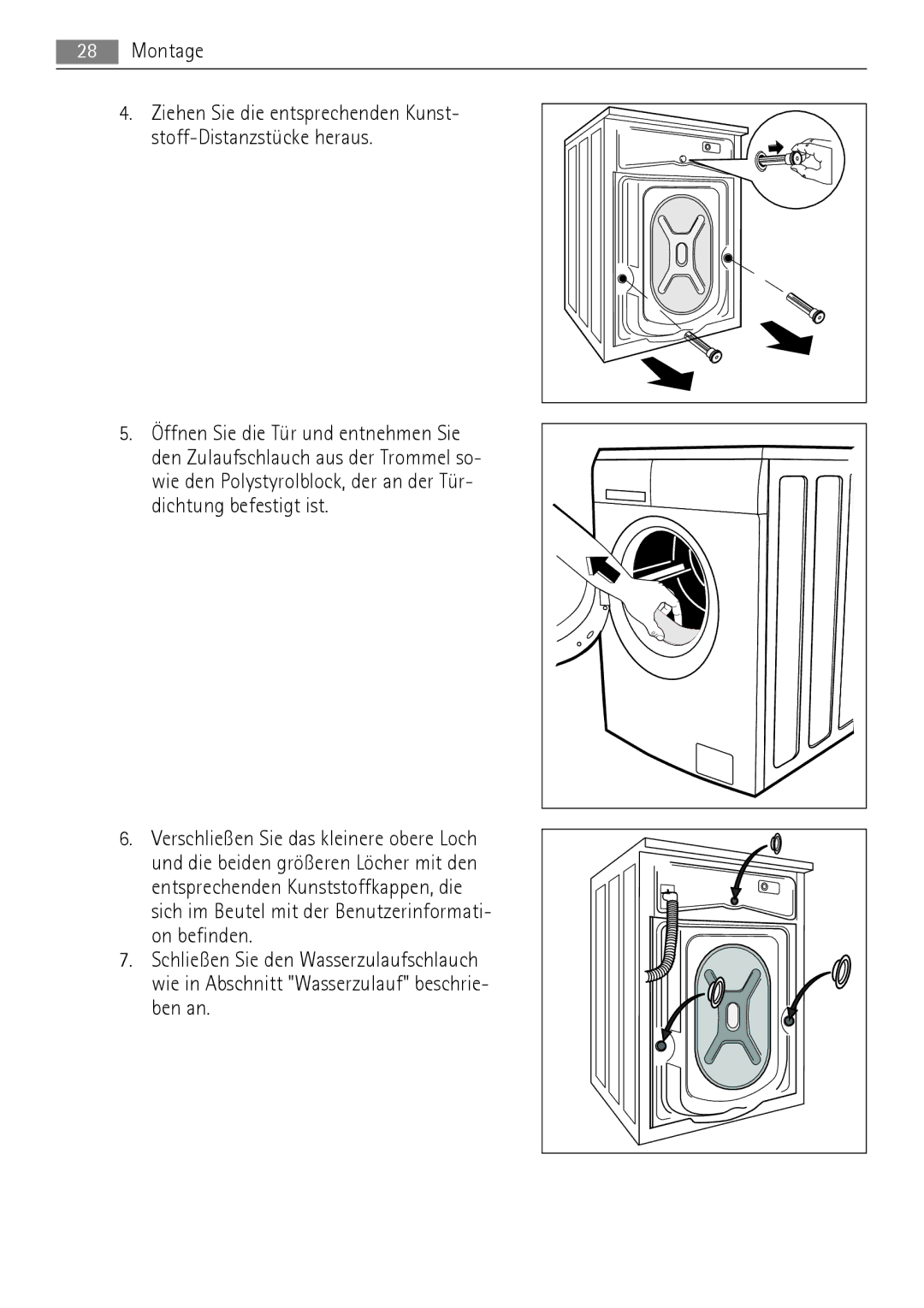 AEG 52630 manual Montage 