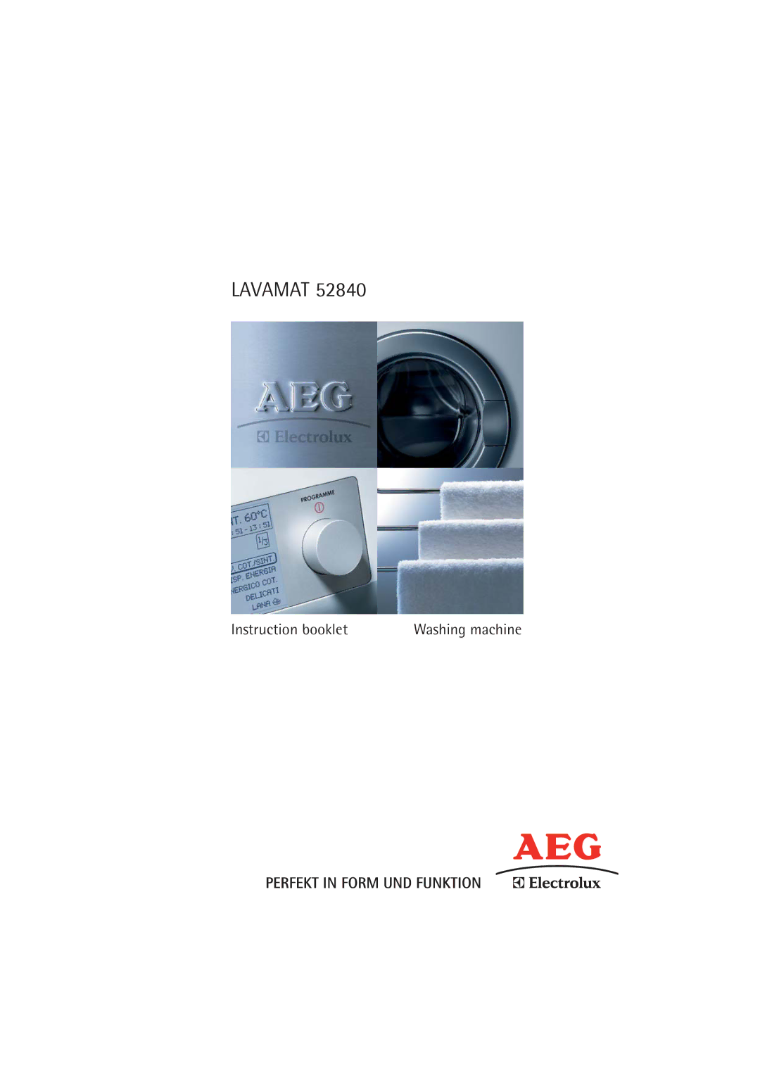 AEG 52840 manual Lavamat 