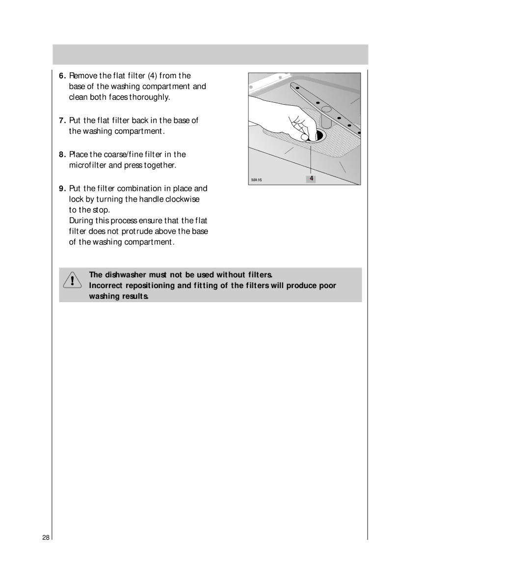 AEG 54710 operating instructions MA16 