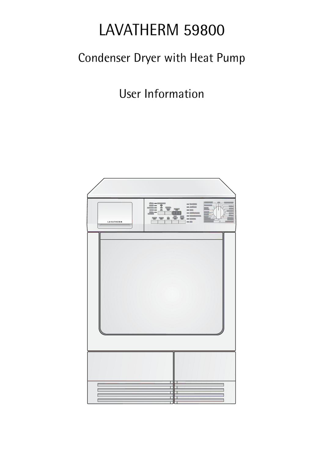 AEG 59800 manual Lavatherm 